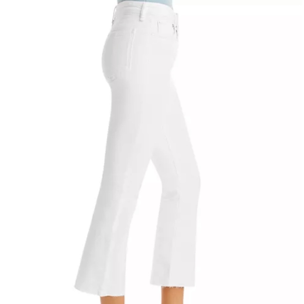 RAG & BONE Bright White Crop Flare Stretch Jeans size 30 Style # W15940545BWH - Picture 2 of 16